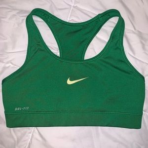 Nike Pro Green Dri-Fit Racerback Sports Bra